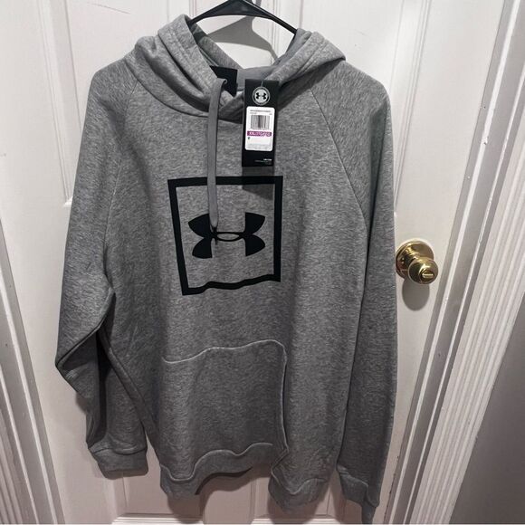 NWT Men's Under armour rival hoodie gray size xxl - Picture 7 of 13